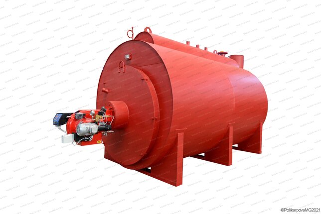 Паровой газовый котел 1200 кг в час с температурой 115 С
